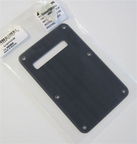 fender strat backplate 1 ply black